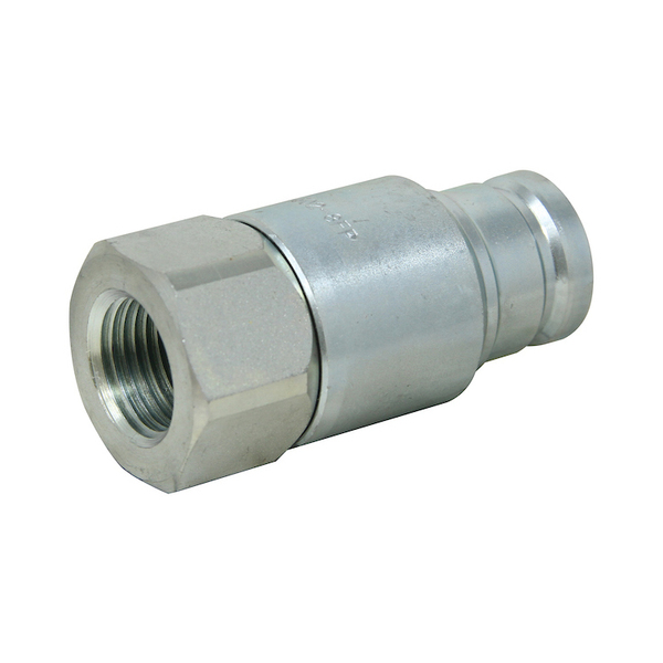 A & I Products Flat Hydraulic Coupler Plug, Male, 1/2" NPT 6" x4" x1" A-FF-502-8FP-P
